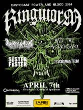 Ringworm with special guests Tentacles, Hate the ADversary, Sister Fister & Pschomanteum